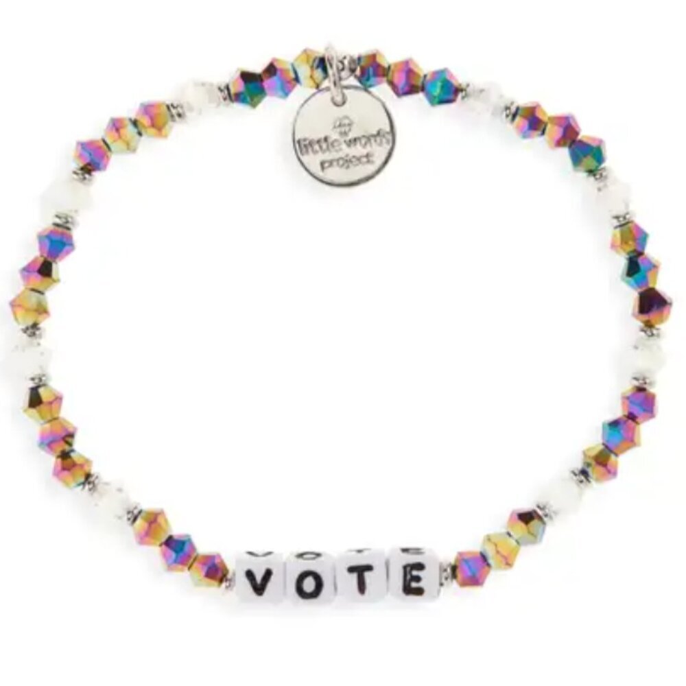 Vote Bracelet Litte Free Words Project S/M NWT